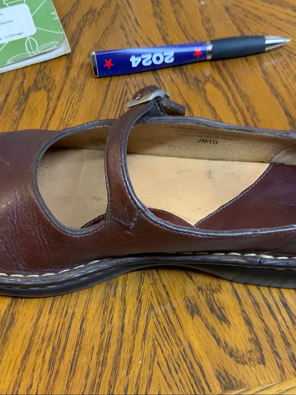 Born Brown Leather Mary Jane Clogs - Picture 5 of 5